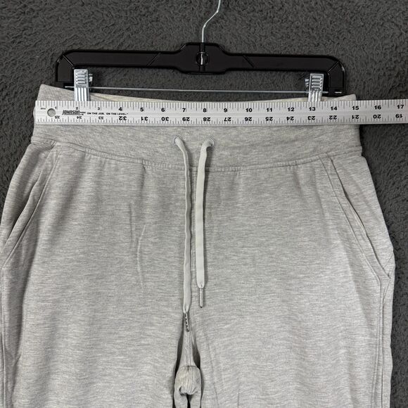 Lululemon Pants Womens 10 Gray Warm Down Joggers Drawstring Stretch Casual - Picture 5 of 12